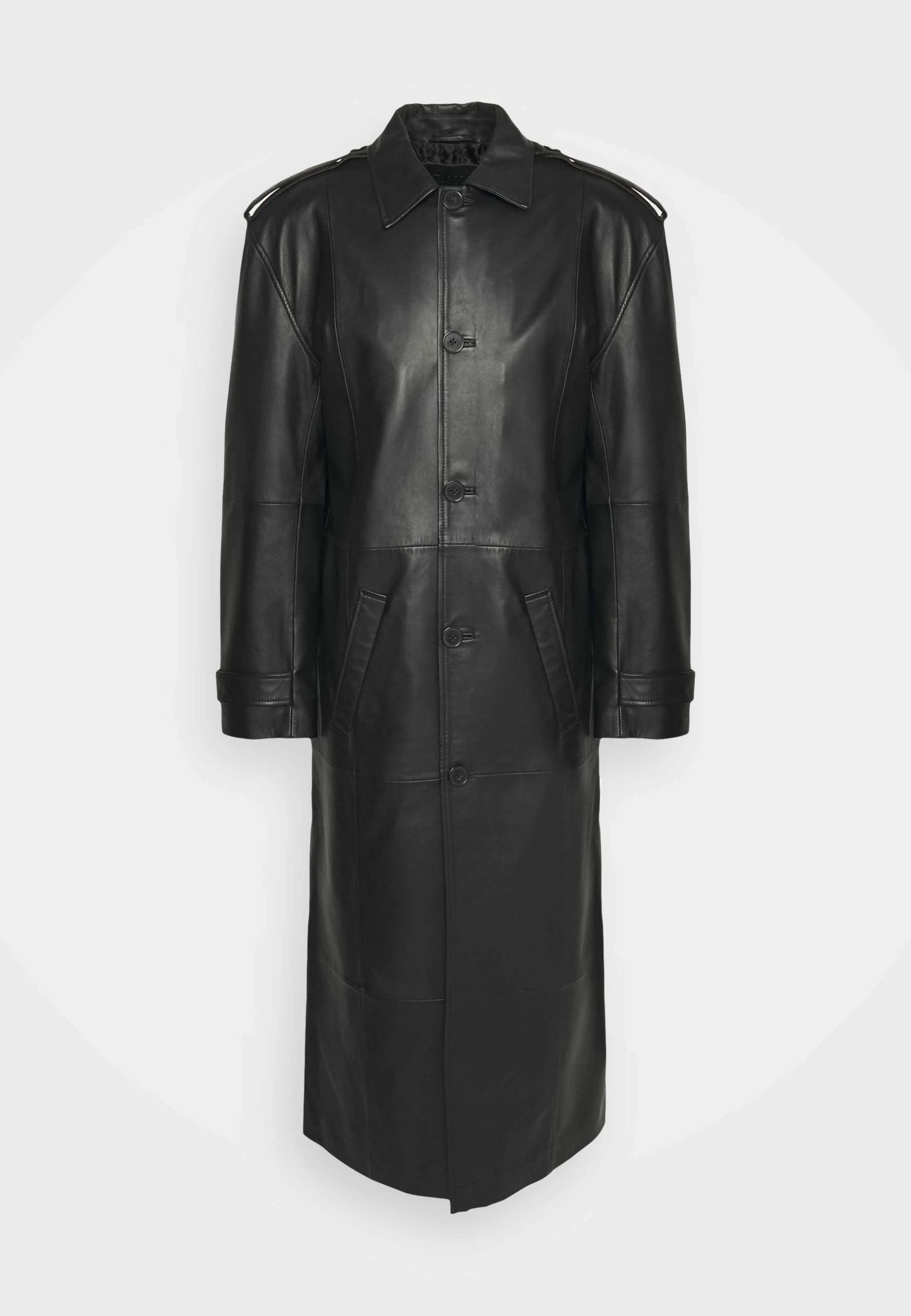 Long Coat Paneled - Mantel - Black 10 Long Coat Paneled - Mantel - Black - Afbeelding 8