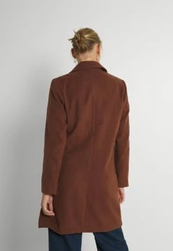 Vila Vipoku Button Coat - Mantel - Chocolate Fondant -ONLY shop 54b2cccc07814da486ae67b77eb4f73f