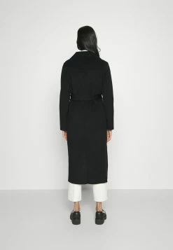 MICHAEL Michael Kors Belted Wrap Style Face Coat - Mantel - Black -ONLY shop 5562f912943f401ba59810f14871fe2e