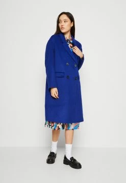 Scotch & Soda Double Breasted Coat - Mantel - Bright Blue Melange -ONLY shop 569569a714484b73832f3140e848cd82