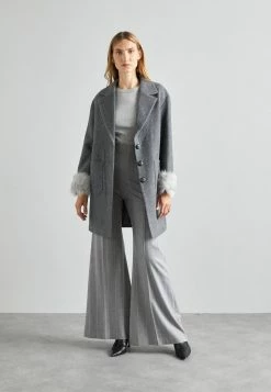 Maggi Car Coat Short With Cuffs - Halflange Jas - Grey -ONLY shop 573403b779844ecbb3fd0a94121b31e3