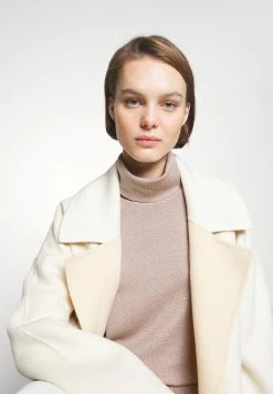 Calvin Klein Double Faced Oversized Wrap Coat - Mantel - Seedpearl/White Clay -ONLY shop 5a0da990bd7141aab9b56a6619205baf