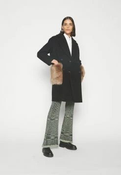 Madison Coat With Shearling Pockets - Mantel - Black/Honey -ONLY shop 5a4dd0bf22664037815368641628e93b