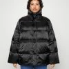 Calvin Klein Inclusive Shine Padded Coat - Mantel - Black -ONLY shop 5abe7cab644a4ca0b3914d05a36824a2