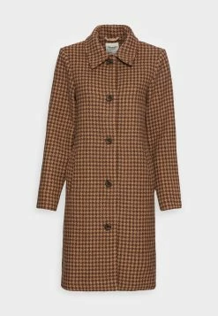 Abercrombie & Fitch Coat - Mantel - Brown Houndstooth