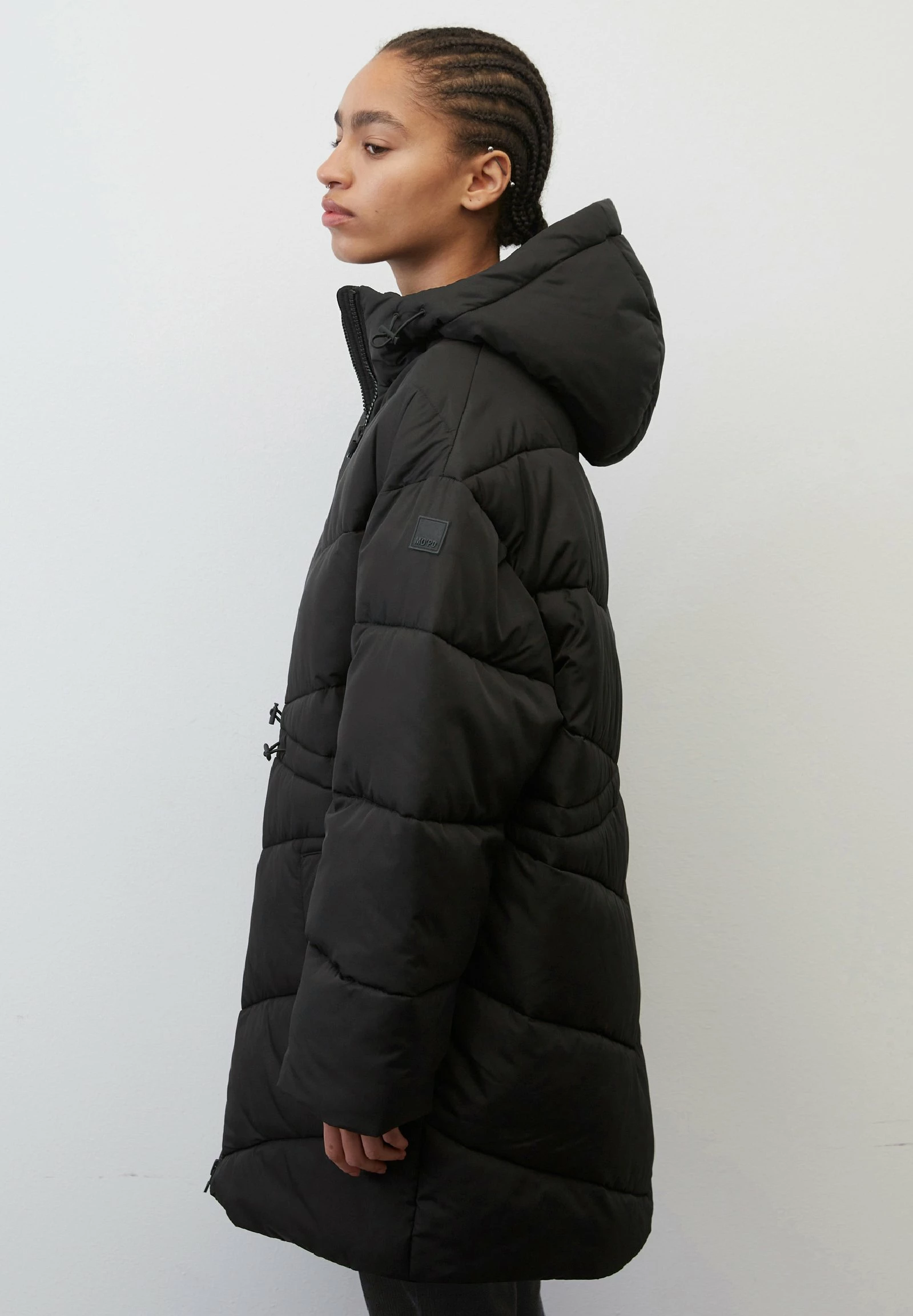 Marc O'Polo DENIM Puffer Midi Coat With Hood - Winterjas - Black 7 Marc O'Polo DENIM Puffer Midi Coat With Hood - Winterjas - Black - Afbeelding 5