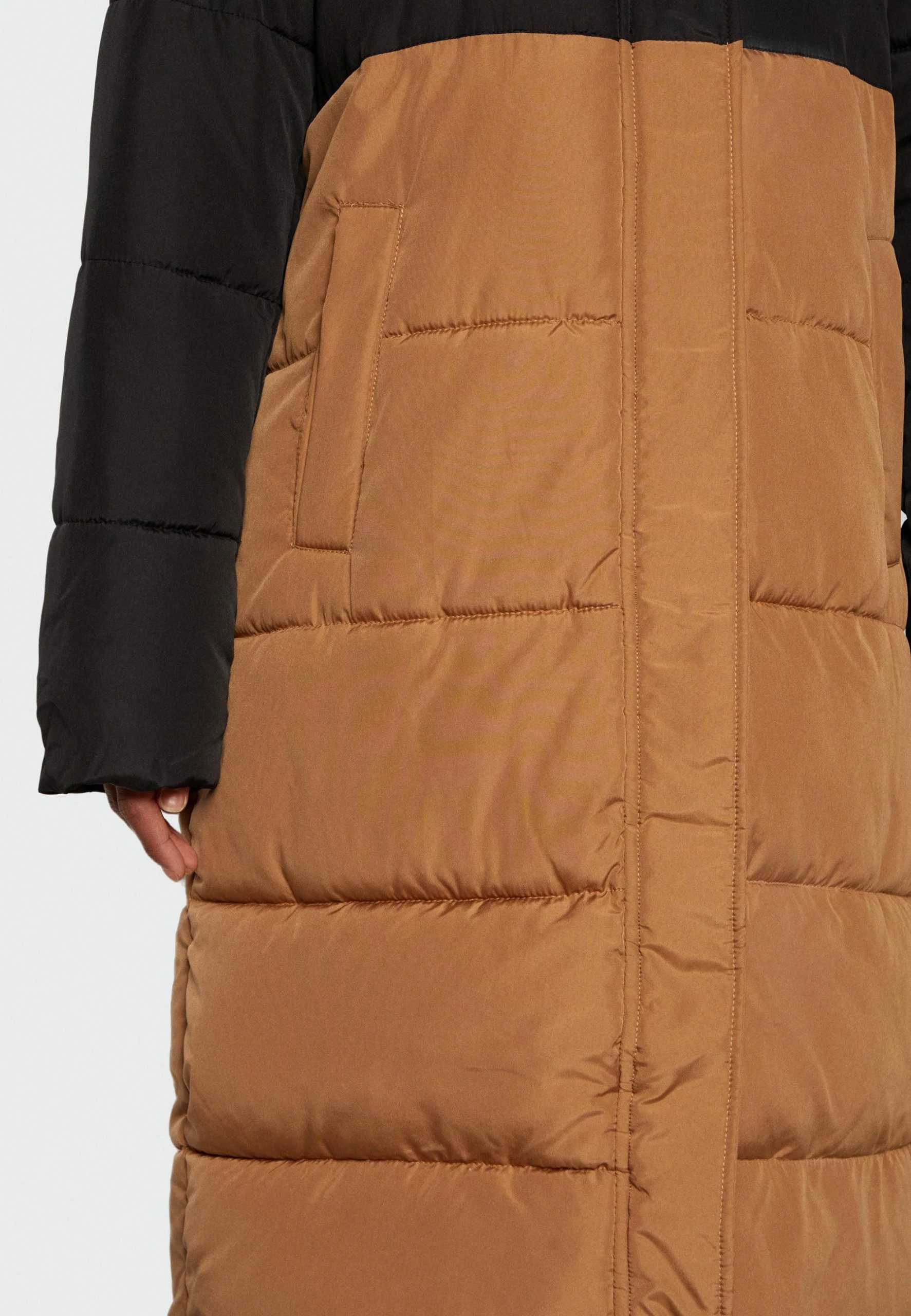 Vila Vitate Long Padded Coat - Winterjas - Black/Bronze Brown 8 Vila Vitate Long Padded Coat - Winterjas - Black/Bronze Brown - Afbeelding 6