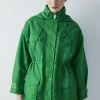 Ipekyol Relaxed Fit Adjustable Waist Coat With Windbreaker - Parka - Green