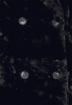 Vero Moda Curve Vmsuielly Long Faux Coat Plus Size - Mantel - Black -ONLY shop 6661932211d7400d86f44ac408f8453d