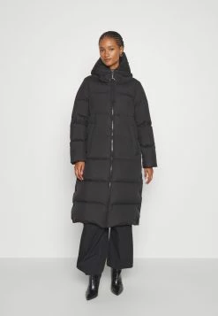 Marc O'Polo Coat Filled Fixed Hood Welt Pockets Side Slits With Press Buttons - Donsjas - Black -ONLY shop 6670868ae67a4b31aaf3419ddd9ba5e9