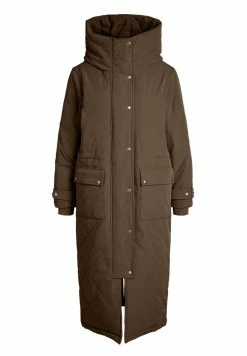 Object Objkatie Long Coat - Winterjas - Dark Earth -ONLY shop 67059598048b4992bfc198f20e058a7e