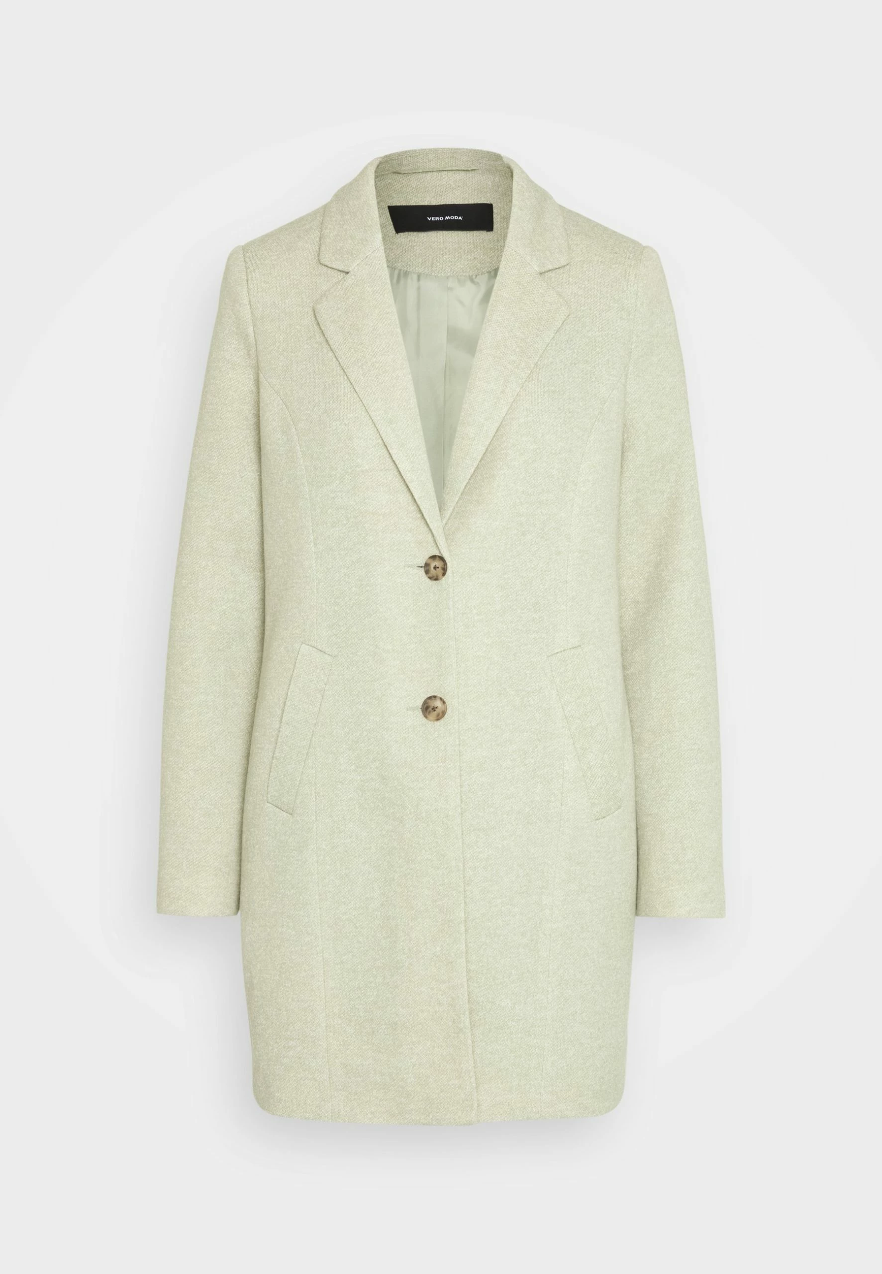 Vero Moda Vmverodonacallie Coat- Halflange Jas - Reseda/Melange 7 Vero Moda Vmverodonacallie Coat- Halflange Jas - Reseda/Melange - Afbeelding 5