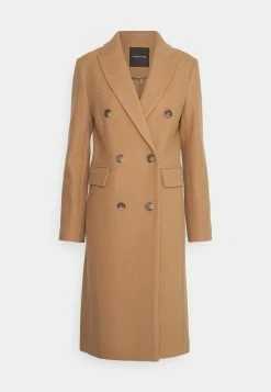 Forever New Mila Longline Button Coat - Mantel - Camel -ONLY shop 690c1c75442348b7be59dd15bf02ceef