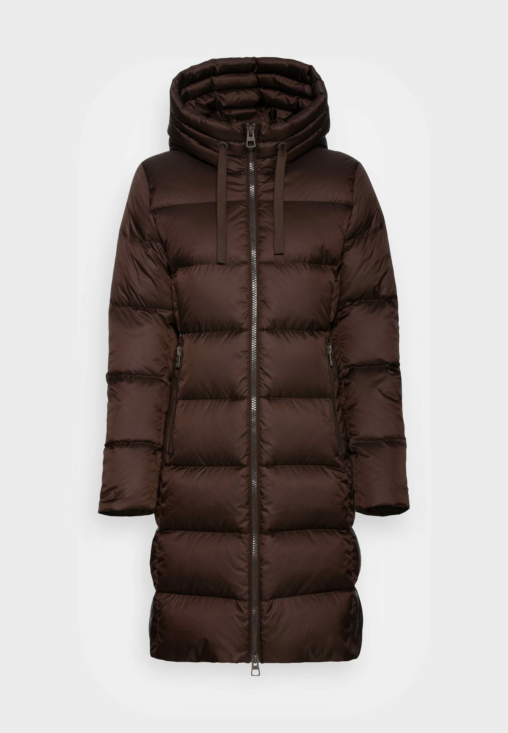 Marc O'Polo Coat Long Fix Hood With Drawstring Long Zipper - Donsjas - Hickory Brown 3 Marc O'Polo Coat Long Fix Hood With Drawstring Long Zipper - Donsjas - Hickory Brown