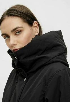 Object Objkatie Long Coat - Winterjas - Black -ONLY shop 69b5da94980f44cda01fd04fae498c57