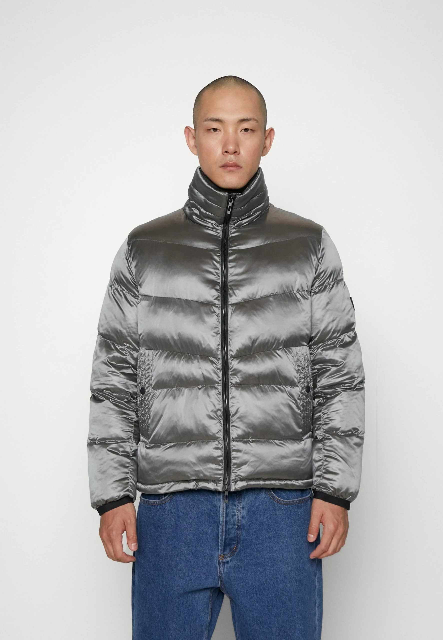 Antony Morato Coat Regular Fit In Shining With Eco Sorona Aura - Winterjas - Grey 5 Antony Morato Coat Regular Fit In Shining With Eco Sorona Aura - Winterjas - Grey - Afbeelding 3