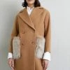 Madison Coat With Shearling Pockets - Mantel - Camel/Honey -ONLY shop 6b5fb41d3fec4a28b5569521dd63a272