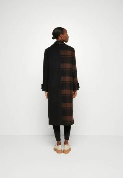 AllSaints Mabel Check Coat - Mantel - Brown -ONLY shop 6c85c3fb980e4c92a7b26178a1cedda1