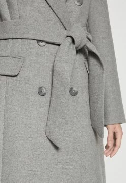 Forever New Petra Collar Wrap Coat - Mantel - Grey Marle -ONLY shop 6cd21badb8bc4934bb638156370cb644