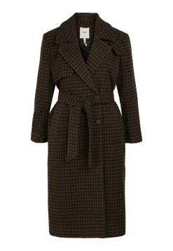 Object Objlolly Coat - Mantel - Dark Earth/ Black -ONLY shop 6fc13f257d764fb9817c8c077d142534