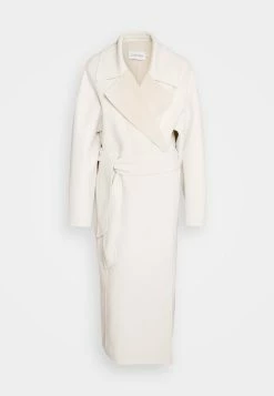 Calvin Klein Double Faced Oversized Wrap Coat - Mantel - Seedpearl/White Clay -ONLY shop 6ff954c92c57426cbf07d91429a3035d