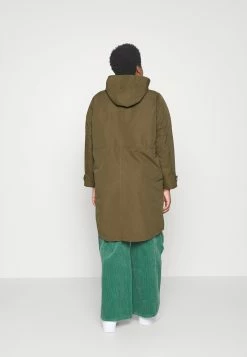 Vero Moda Curve Vmeverly Coat Cur - Parka - Capers -ONLY shop 72cef381ea184bd7a05a226ffbee6b24
