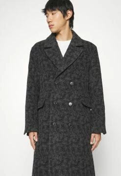 J.Lindeberg Duggie Double Breasted Coat - Mantel - Black Melange -ONLY shop 749c6dac10d746528777b6e9404455dd