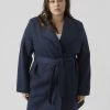 Vero Moda Curve Vmverodonavivian Coat Curve - Mantel - Navy Blazer -ONLY shop 756e5bc75dce4c028d06000de245a8ad
