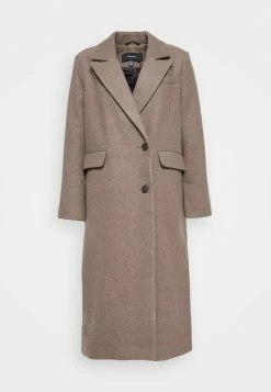 Vero Moda Vmvenetavega Long Wool Coat - Mantel - Chocolate Chip/Solid -ONLY shop 77020b65cef64fedb8e59063442dc66a