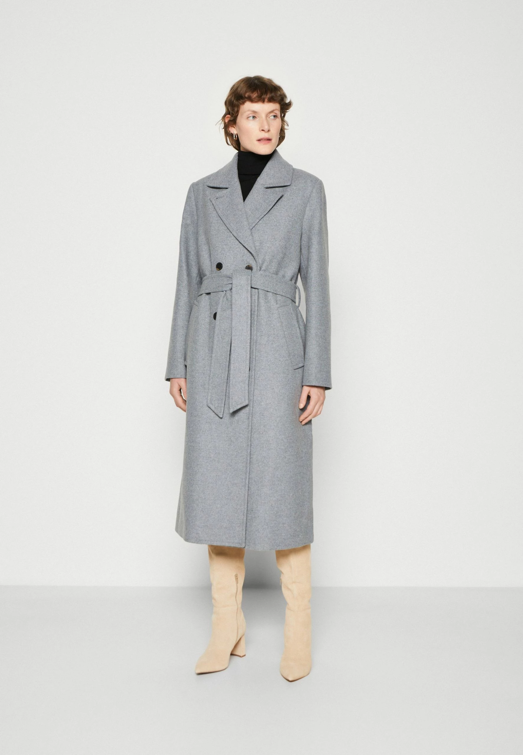 Selected Femme Slfmilo Coat - Mantel - Light Grey Melange 3 Selected Femme Slfmilo Coat - Mantel - Light Grey Melange