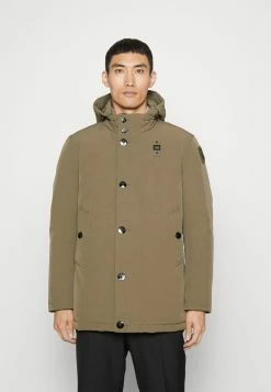 Blauer Long Jacket Coat Detachable Hoodie - Gewatteerde Jas - Olive
