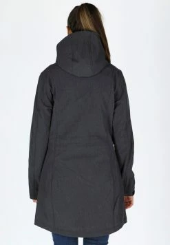 Softshell Coat W - Halflange Jas - Grey Melange -ONLY shop 7b15aa79a7b349e8ba142d129cd44cbd