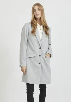 Vila Vileovita Coat - Mantel - Light Grey Melange