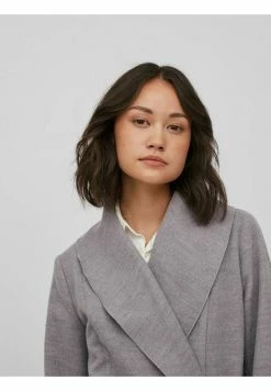 Viapple New Coat Etite - Mantel - Light Grey Melange -ONLY shop 7e730e8cb59e492b85587aaa55dd51a9