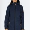 Softshell Coat W - Halflange Jas - Navy Melange -ONLY shop 7fdc77ed675840b4b3160c698a87e88c