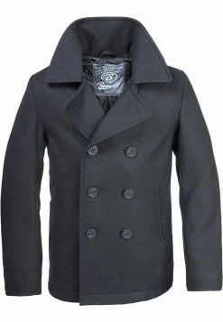 Brandit Pea Coat - Jas - Navy -ONLY shop 8171933ae78840358d9975a0084a6cbb