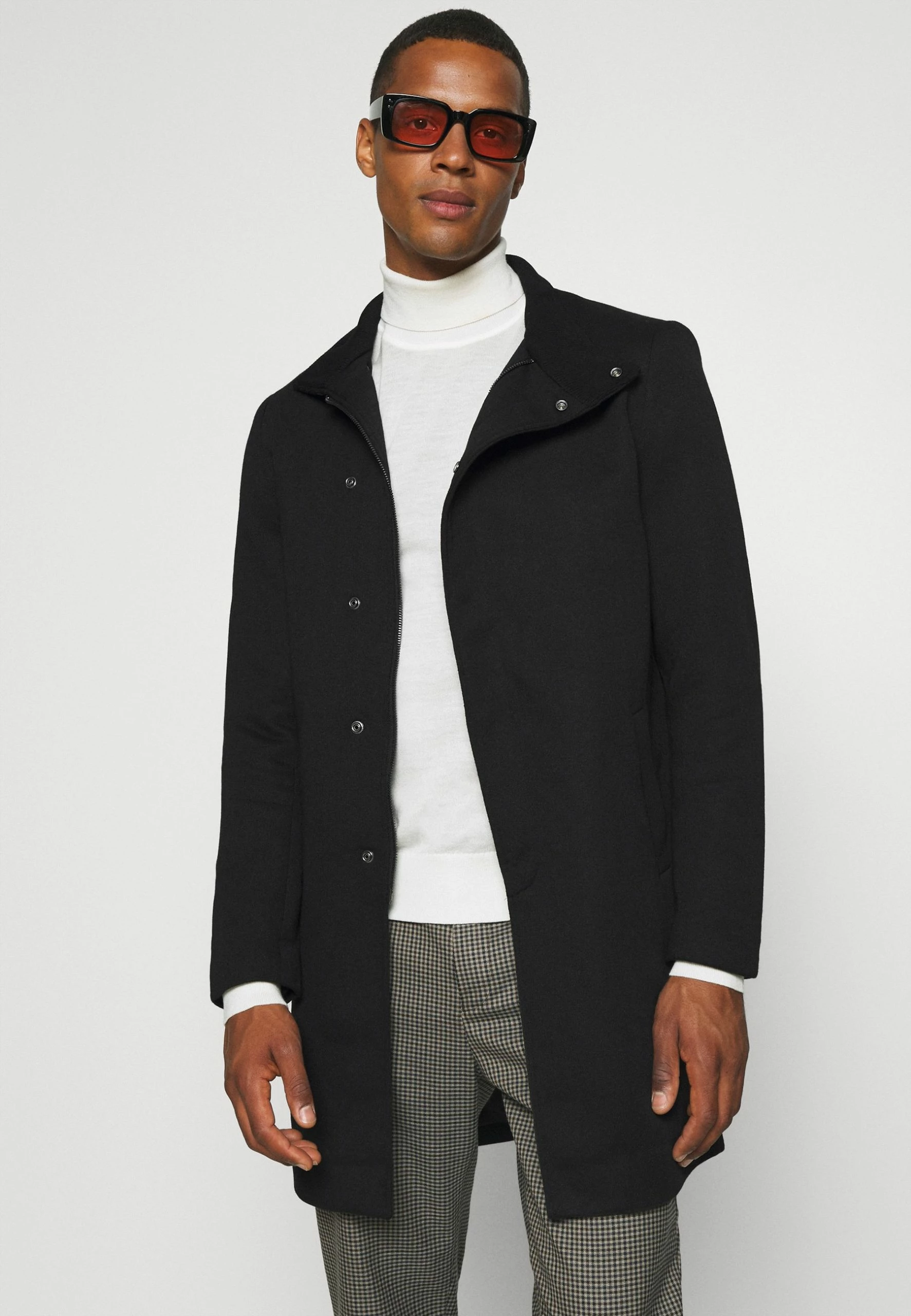 Only & Sons Onsoscar King Coat- Mantel - Black 6 Only & Sons Onsoscar King Coat- Mantel - Black - Afbeelding 4