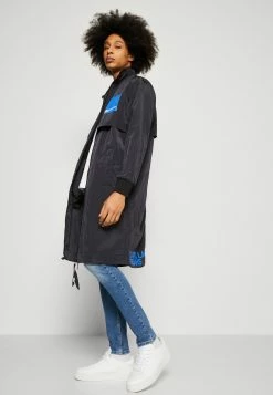 Oversized Summer Coat - Parka - Black -ONLY shop 842c50f8a30c4ed88a823ff9ef15e61d
