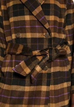 TOM TAILOR Denim Loose Belted Coat - Mantel - Brown -ONLY shop 8461b6f3e6d645b8815f4036410d66bf