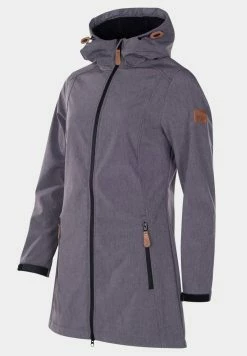 Softshell Coat W - Halflange Jas - Lt Grey Melange -ONLY shop 8554ef278c654e87a14d5c26d114ea1b