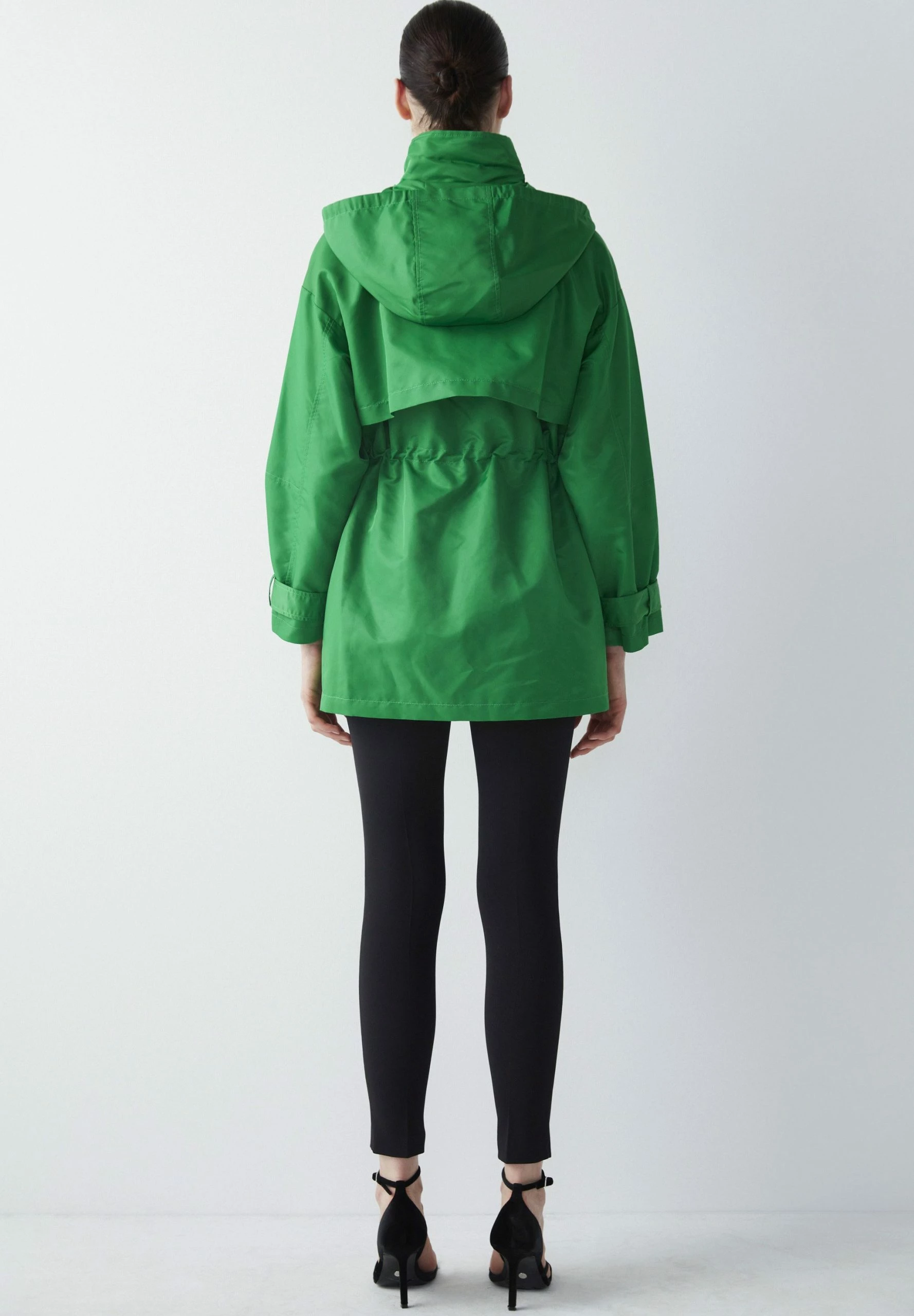 Ipekyol Relaxed Fit Adjustable Waist Coat With Windbreaker - Parka - Green 5 Ipekyol Relaxed Fit Adjustable Waist Coat With Windbreaker - Parka - Green - Afbeelding 3