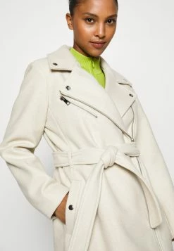 Vero Moda Petite Vmpop Biker Coat - Mantel - Oatmeal Melange -ONLY shop 86bbeb2a142846c2b4936b0fba5d62c9
