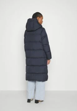 Marc O'Polo Coat Filled Fixed Hood Welt Pockets Side Slits With Press Buttons - Donsjas - Deep Blue Sea -ONLY shop 874ec419fb924c11a18bc3bc0f47b273