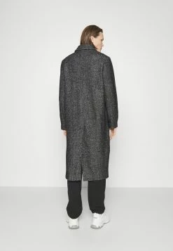 Holzweiler Eros Salt And Pepper Coat - Mantel - Black Mix -ONLY shop 87526e0e75fd4edf97f985ee42efa652