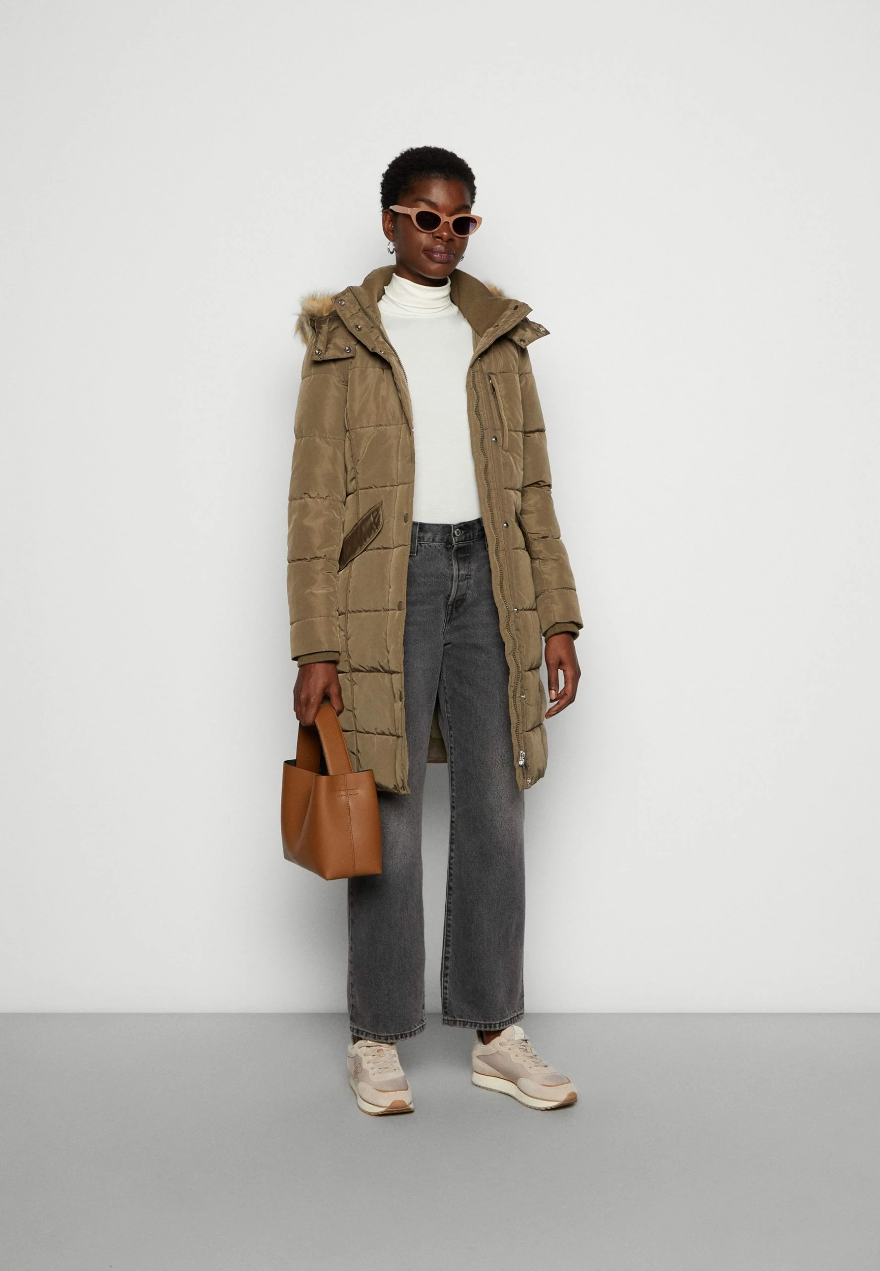Tom Tailor Signature Puffer Coat - Winterjas - Tarmac Khaki 4 Tom Tailor Signature Puffer Coat - Winterjas - Tarmac Khaki - Afbeelding 2
