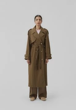 Modström Broda Solid Coat - Trenchcoat - Dark Forest -ONLY shop 8a1c999481fc4354bd2747c3e8b2ef28