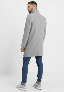 Only & Sons Onsoscar Coat - Mantel - Light Grey Melange -ONLY shop 8bb5c6bc5a0047669bc8a873aaf3b0ba