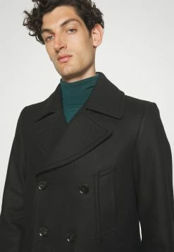 BELSTAFF Milford Coat - Mantel - Black -ONLY shop 8cf1e05ee2494d73addf41dda7a9a469