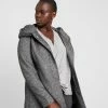 ONLY CARMAKOMA Carsedona Light Coat - Halflange Jas - Dark Grey Melange -ONLY shop 917cd0896b5f4da28260851b68f487a2