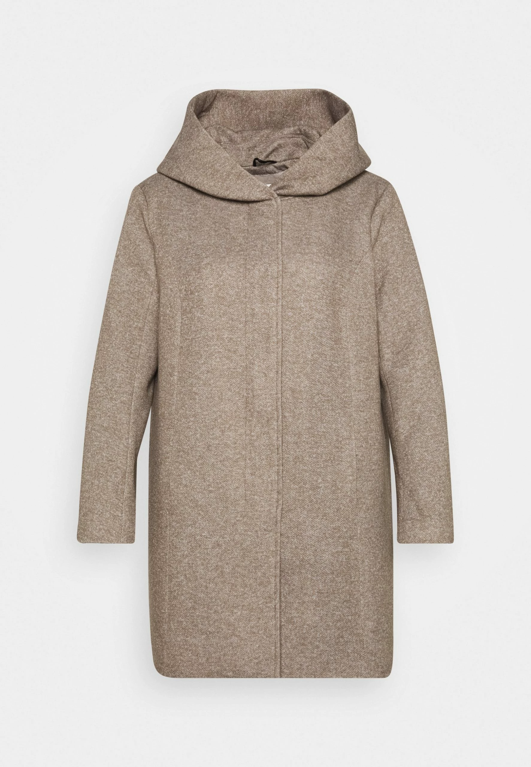 ONLY CARMAKOMA Carsedona Light Coat - Halflange Jas - Walnut Melange 8 ONLY CARMAKOMA Carsedona Light Coat - Halflange Jas - Walnut Melange - Afbeelding 6